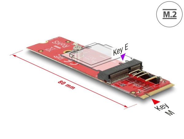 Delock Schnittstellenadapter - M.2 - PCIe - PCIe (63343)