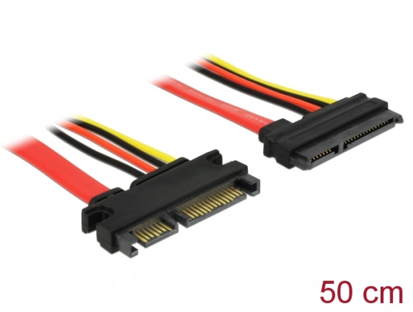 DeLOCK SATA Cable 0.5m SATA-Kabel 0,5 m Rot (84361)