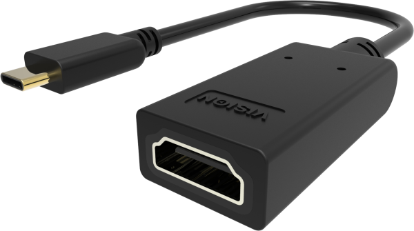 Vision TC-USBCHDMI/BL Videokabel-Adapter USB Typ-C HDMI Typ A Standard Schwarz (TC-USBCHDMI/BL)