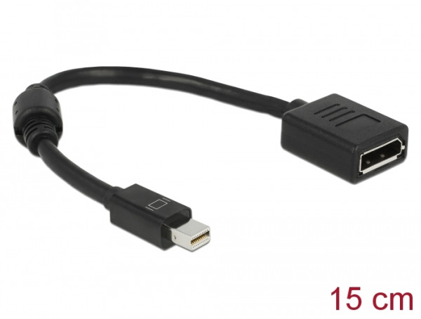 DeLOCK 65554 DisplayPort-Kabel 0,21 m Mini DisplayPort Schwarz (65554)