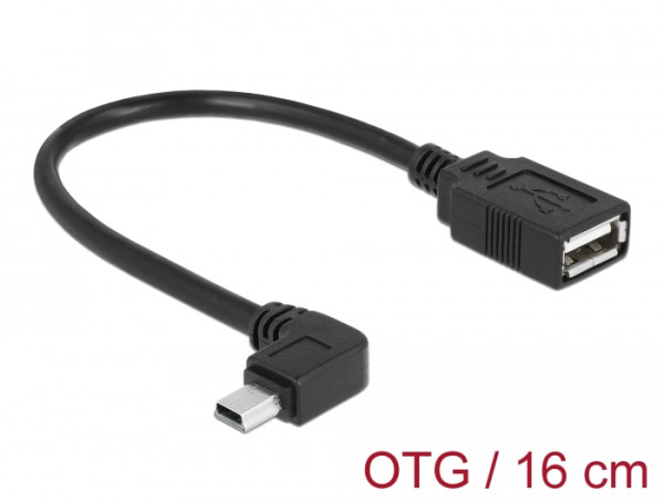 DeLOCK 83245 USB Kabel 0,16 m USB A Mini-USB B Schwarz (83245)