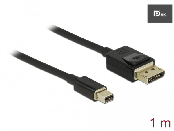 DeLOCK 84927 DisplayPort-Kabel 1 m Mini DisplayPort Schwarz (84927)