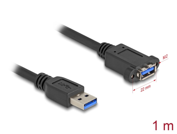 DELOCK USB 5 Gbps Kabel USB Typ-A 1m (80486)