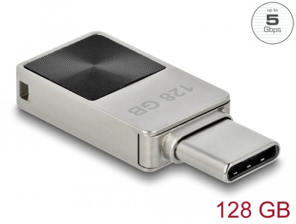 DeLOCK Mini USB 5 Gbps USB-C Speicherstick 128 GB - Metallgehäuse (54085)