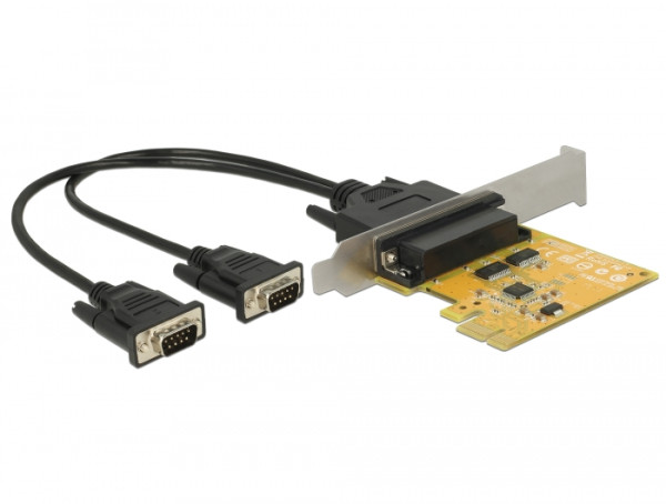 Delock PCI Express Card > 2 x Serial RS-232 high speed 921K ESD protection (62996)