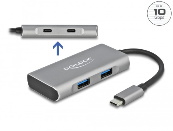 DELOCK Externer USB 3.2 Gen 2 USB Hub (63260)