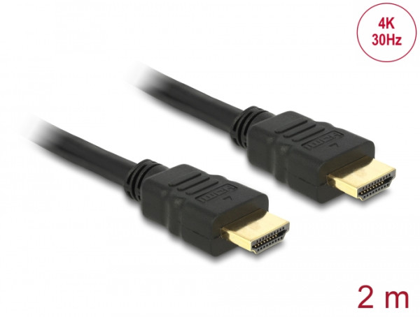 DeLOCK HDMI 1.3 Cable - 1.8m HDMI-Kabel 1,8 m Schwarz (84407)