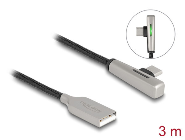 DELOCK USB 2.0 Kabel Typ-A zu Type-C 3m (80768)