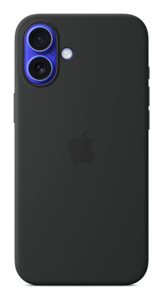 Apple iPhone 16 Plus Silikon Case mit MagSafe – Schwarz (MYY93ZM/A)