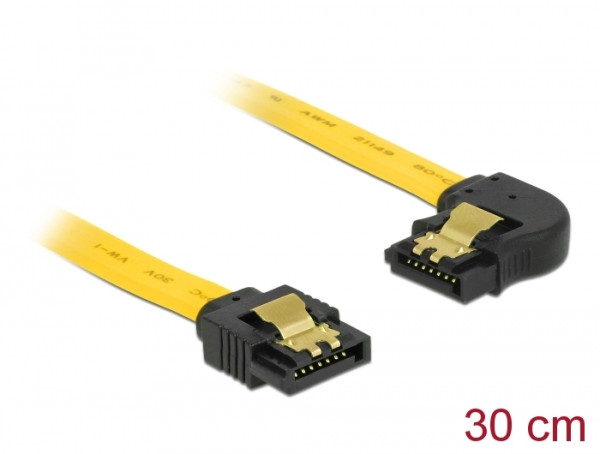 DeLOCK 0.3m SATA M/M SATA-Kabel 0,3 m Gelb (82824)