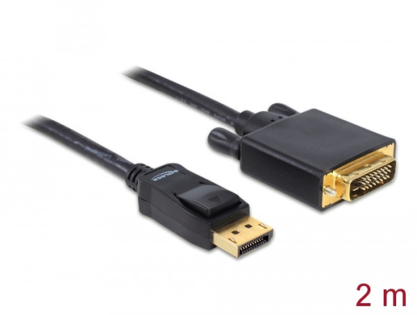 DeLOCK Displayport > DVI 24+1 St/St 2m DVI-D (82591)