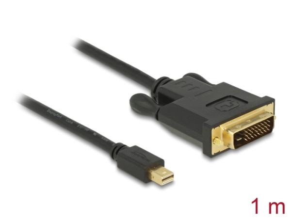 DeLOCK 83988 Videokabel-Adapter 1 m Mini DisplayPort DVI-D Schwarz (83988)