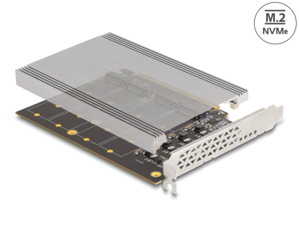 DELOCK PCI Express x16 Karte zu 4 x M.2 (90210)