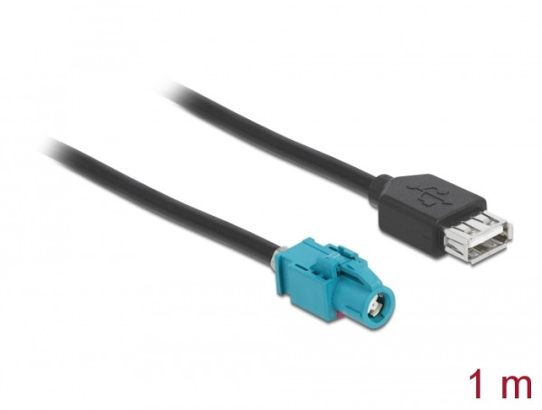 DeLOCK Kabel HSD Z Buchse zu USB 2.0 Typ-A Buchse 1 m Premium (90502)