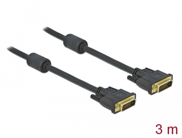 DeLOCK 83191 DVI-Kabel 3 m DVI-D Schwarz (83191)