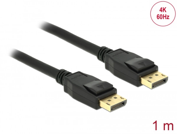 DeLOCK 1m Displayport 1.2a Schwarz (83805)