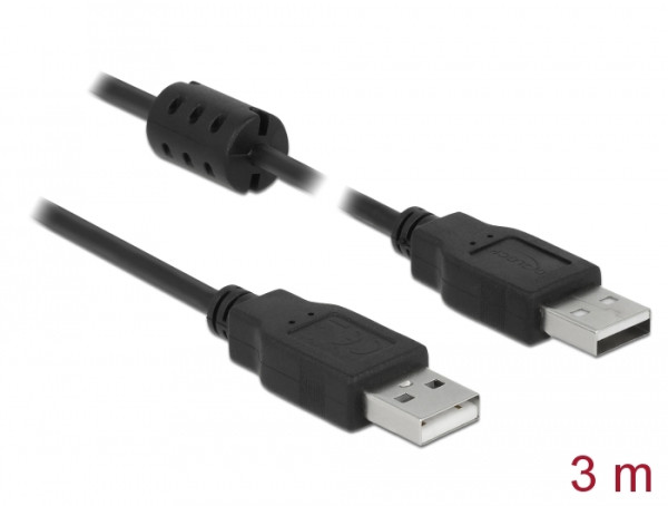 DeLOCK 84892 USB Kabel USB 2.0 3 m USB A Schwarz (84892)