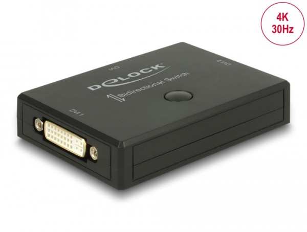 Delock DVI 2 - 1 Switch bidirectional 4K 30 Hz (18751)