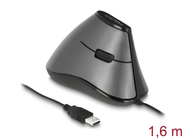 DeLOCK 12527 Maus Büro rechts USB Typ-A Optisch 800 DPI (12527)